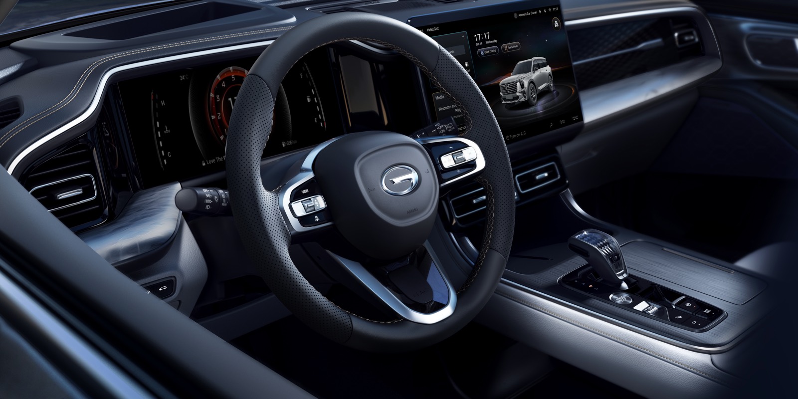 GAC GS8 — 14.6" touchscreen cockpit